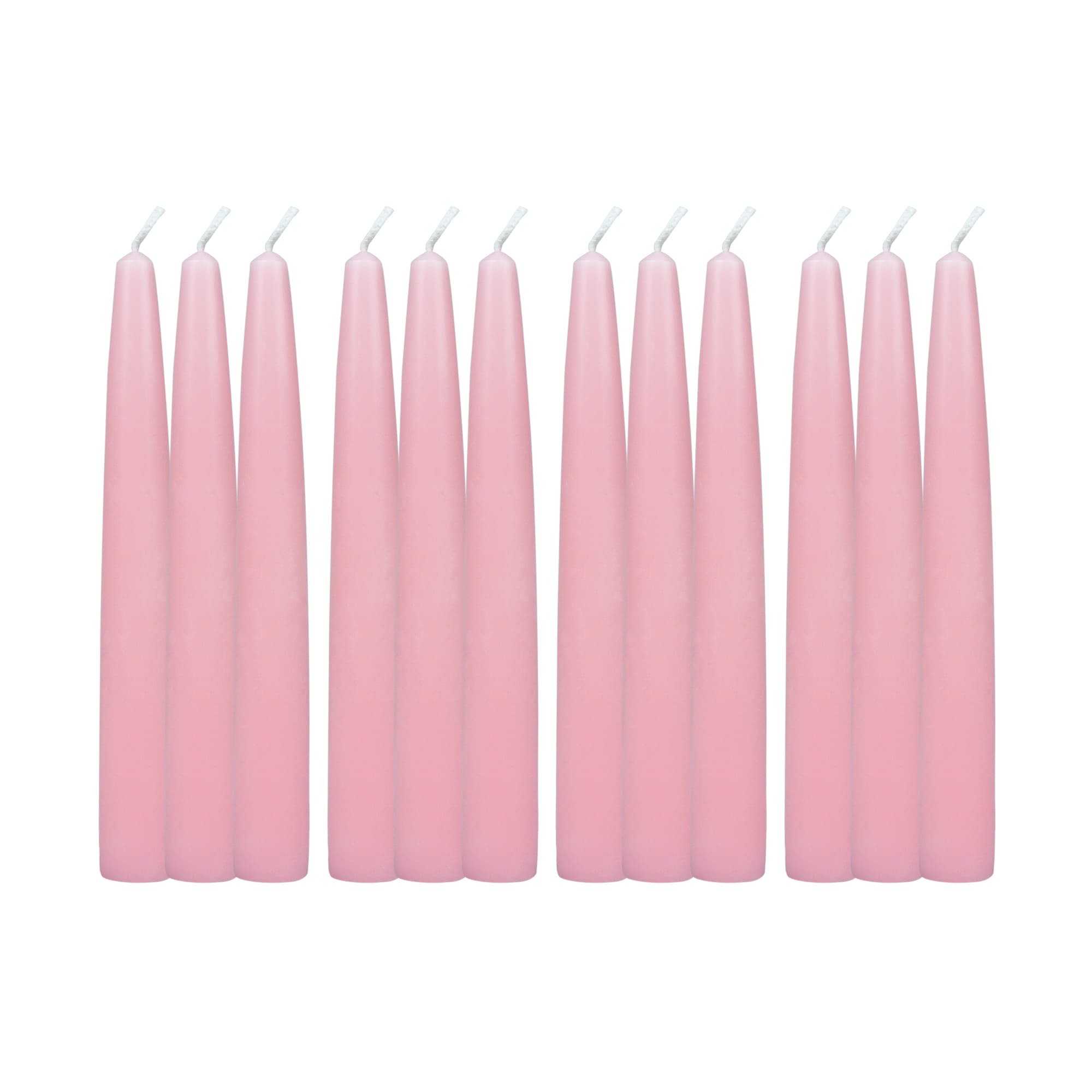 6 Inch Light Rose Taper Candles (1 Dozen)