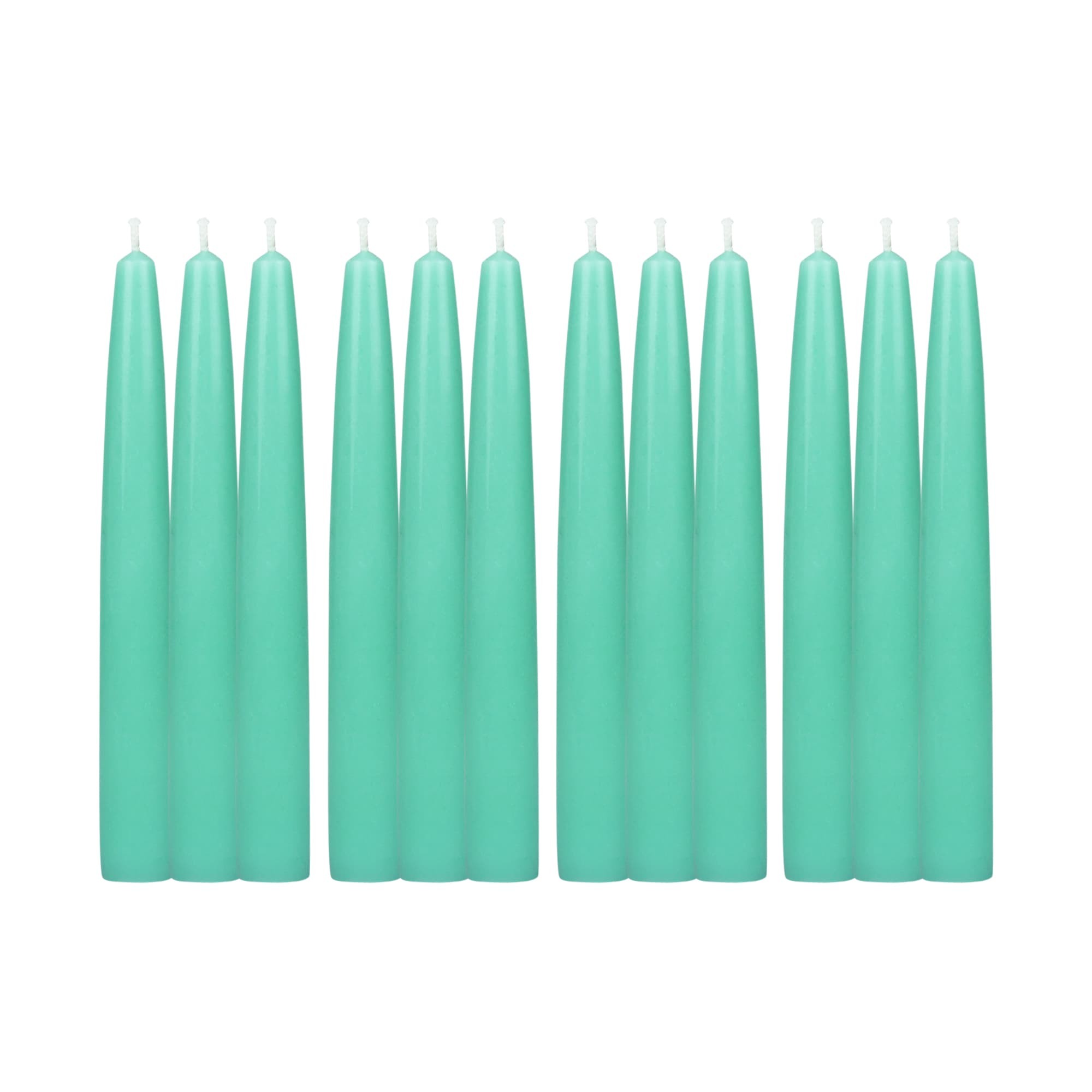 6 Inch Aqua Taper Candles (1 Dozen)