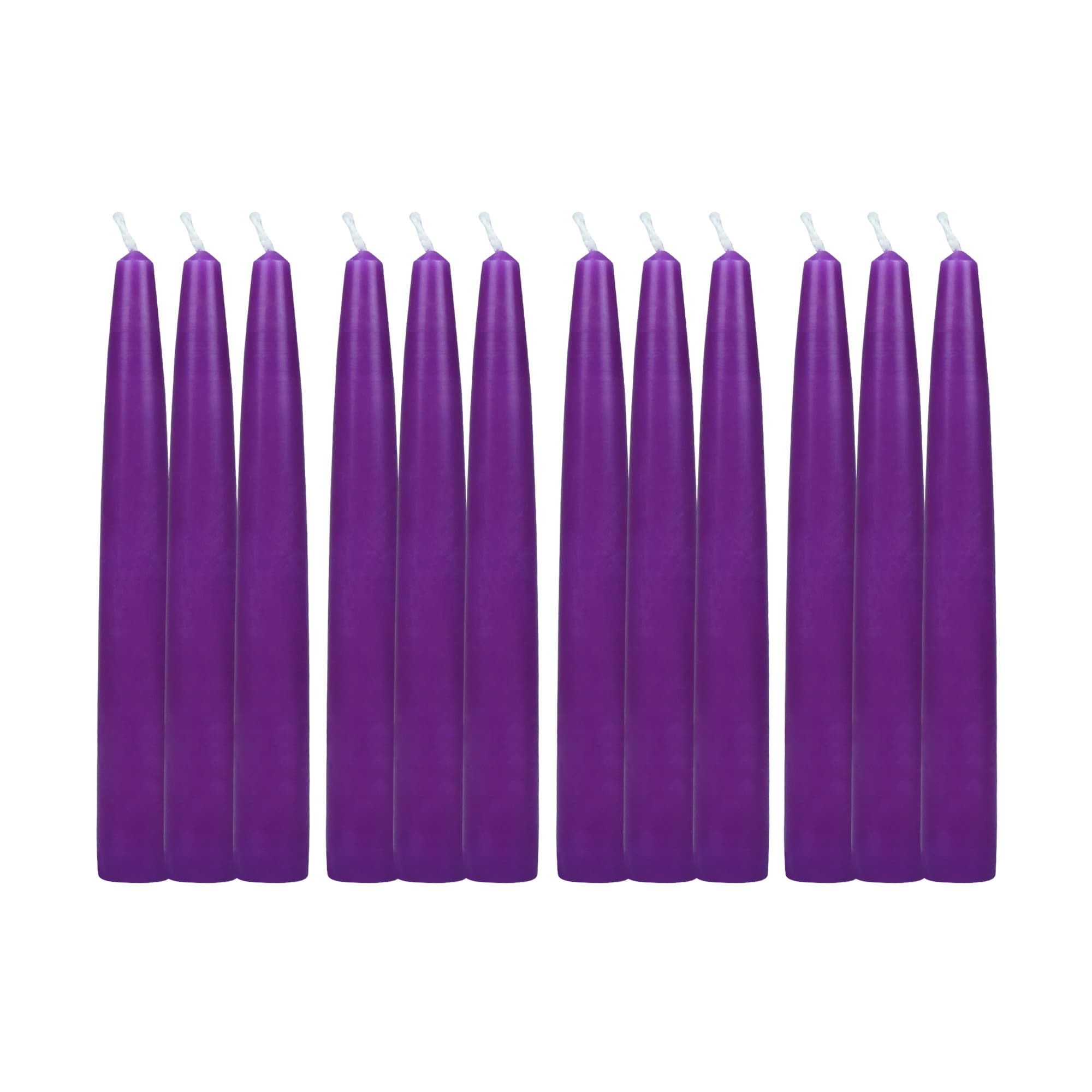6 Inch Purple Taper Candles (1 Dozen)