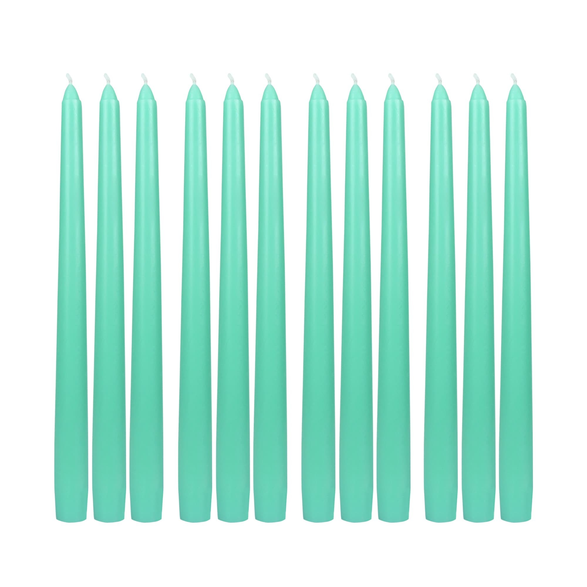 10 Inch Aqua Taper Candles (144pcs/Case) Bulk