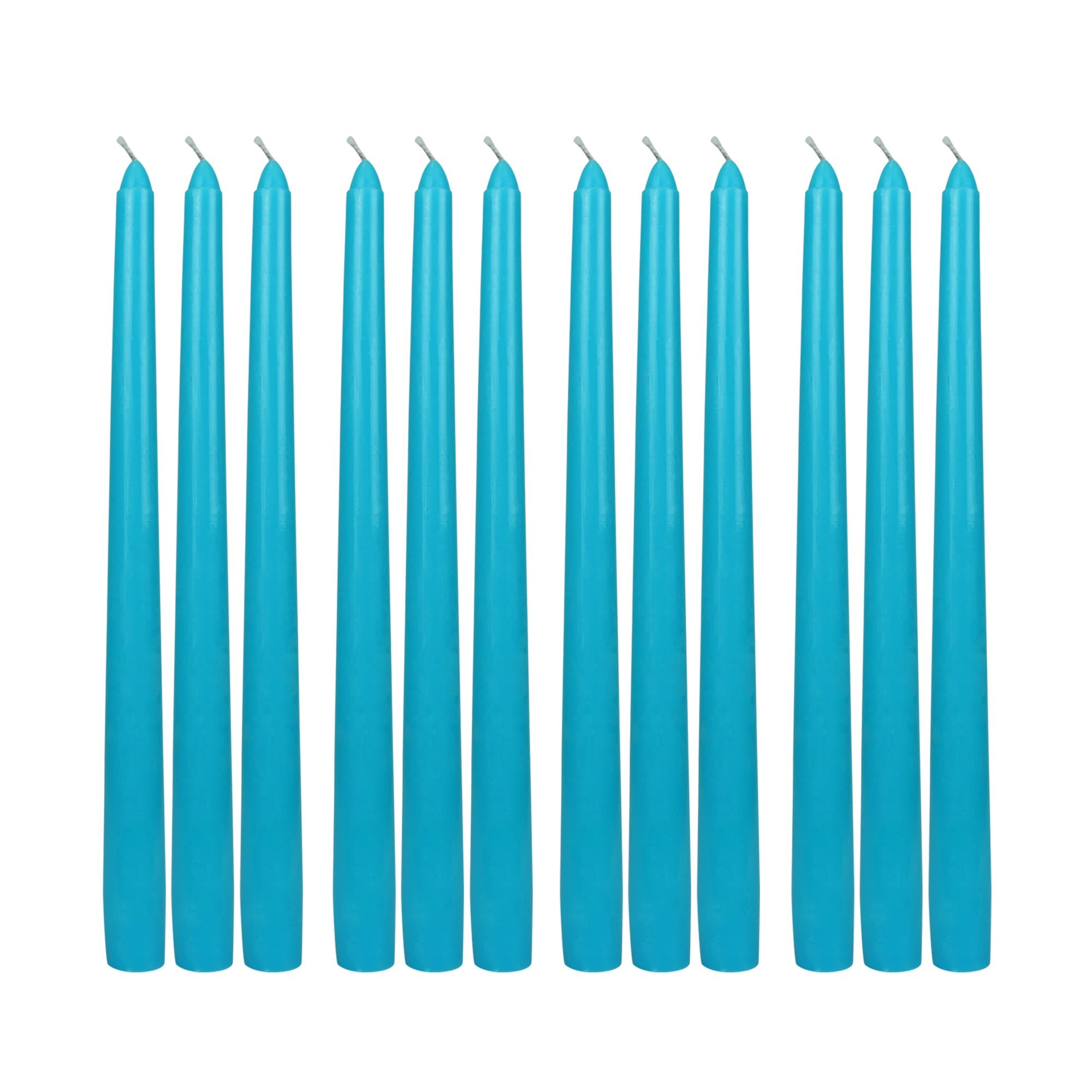 10 Inch Turquoise Taper Candles (1 Dozen)
