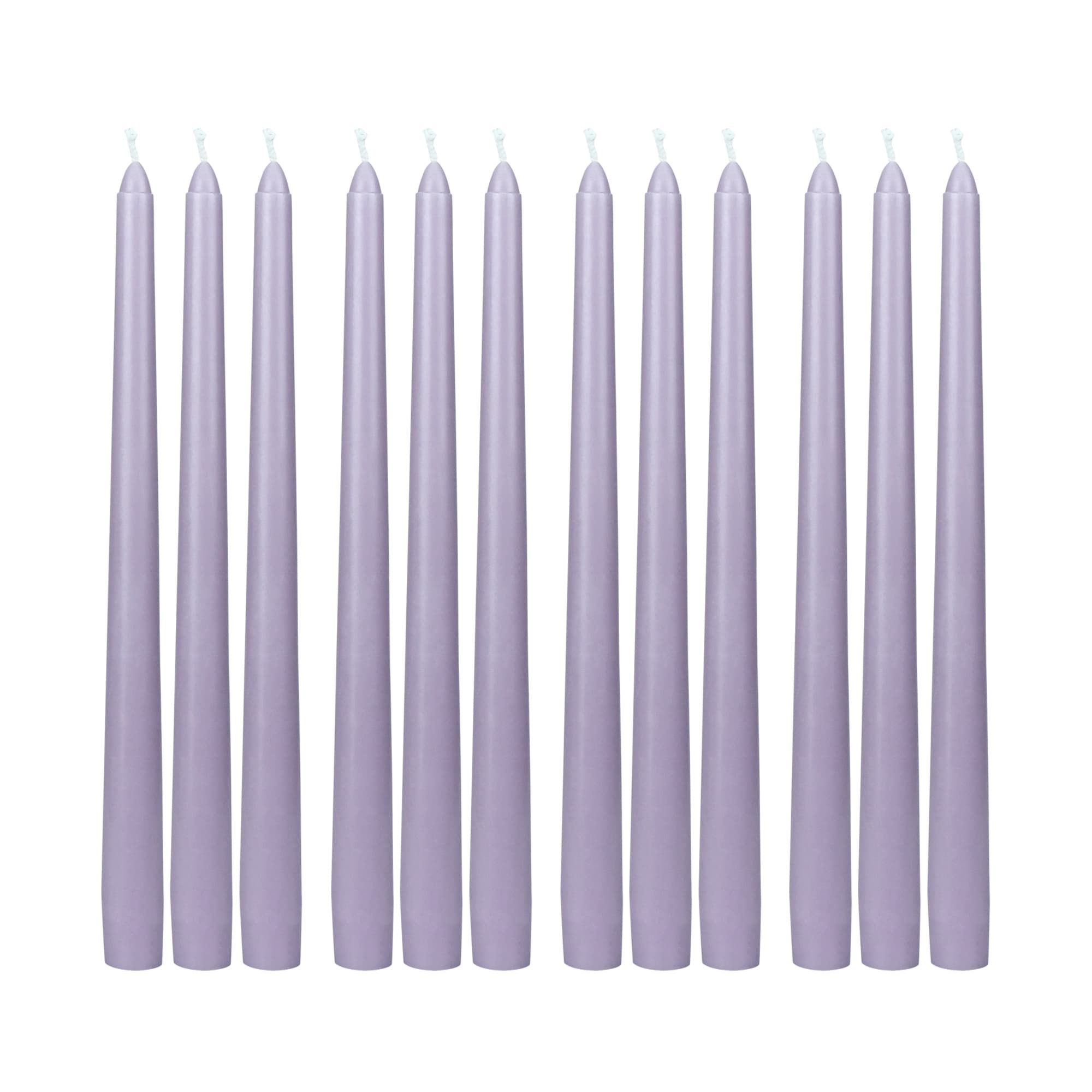 10 Inch Lavender Taper Candles (1 Dozen) 10 Inch Lavender Taper Candles (1 Dozen)