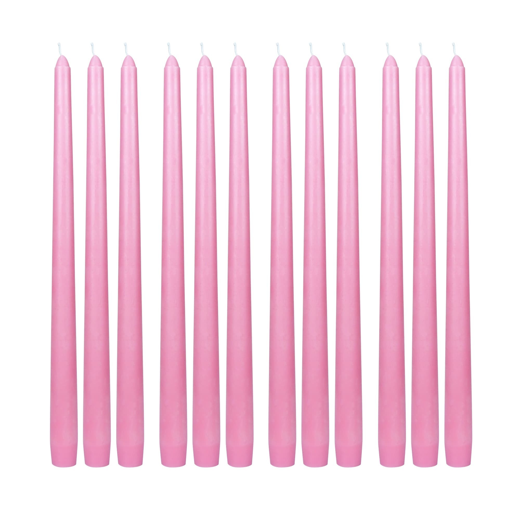 12 Inch Pink Taper Candles (144pcs/Case) Bulk 12 Inch Pink Taper Candles (144pcs/Case) Bulk