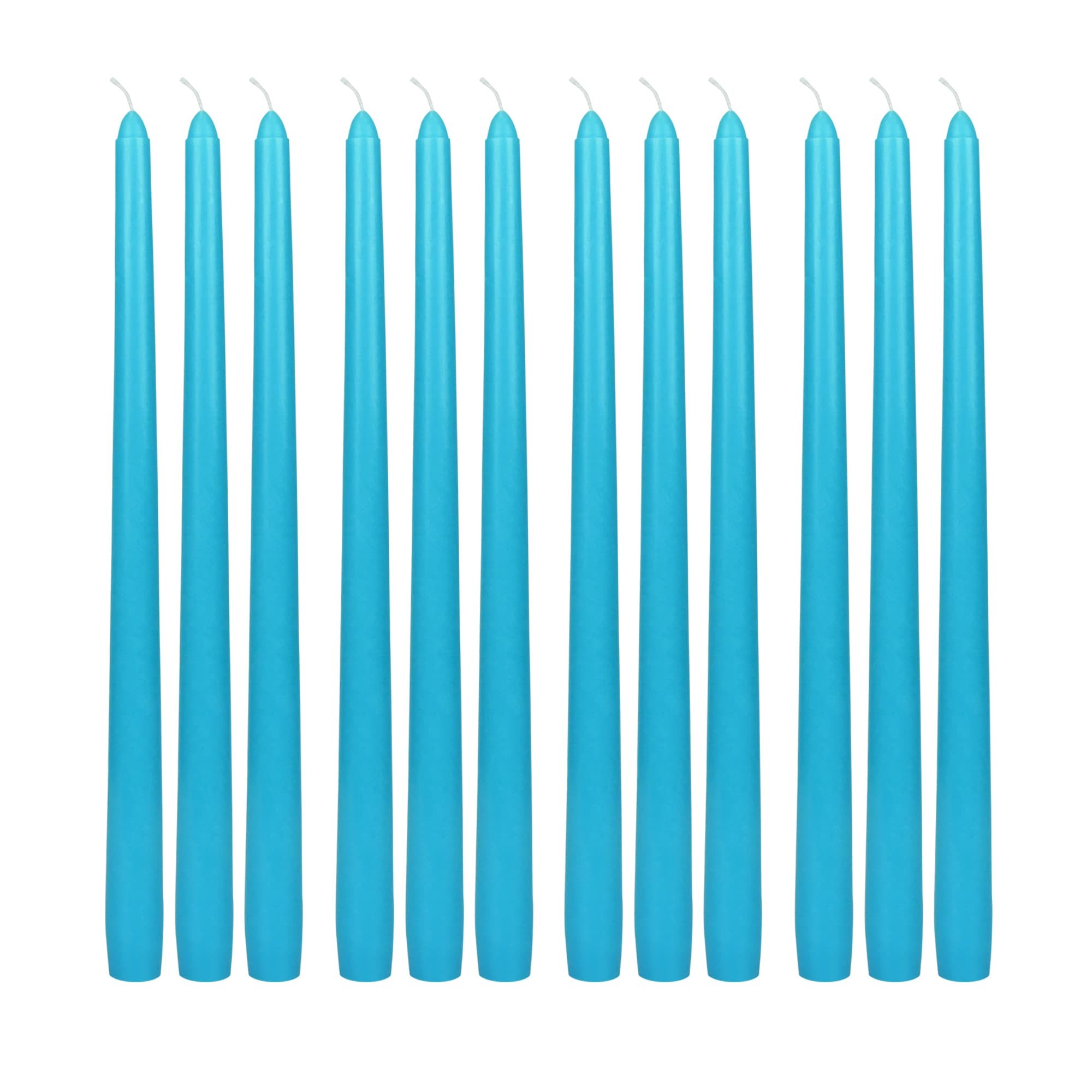 12 Inch Turquoise Taper Candles (144pcs/Case) Bulk 12 Inch Turquoise Taper Candles (144pcs/Case) Bulk