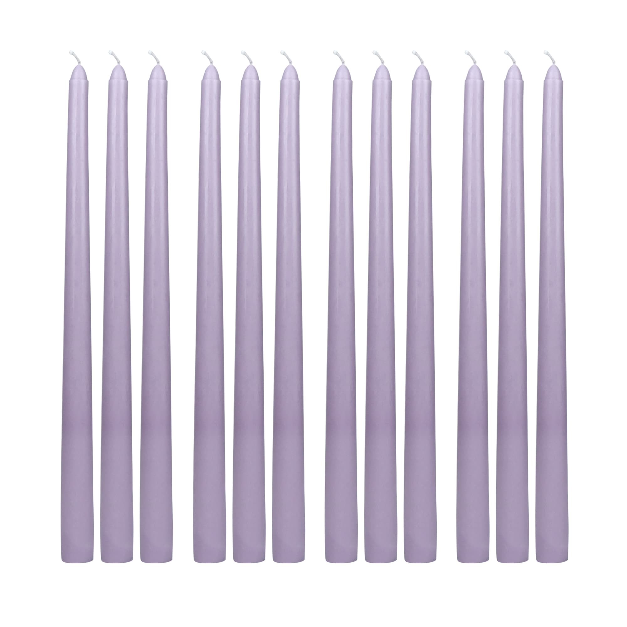 12 Inch Lavender Taper Candles (1 Dozen) 12 Inch Lavender Taper Candles (1 Dozen)