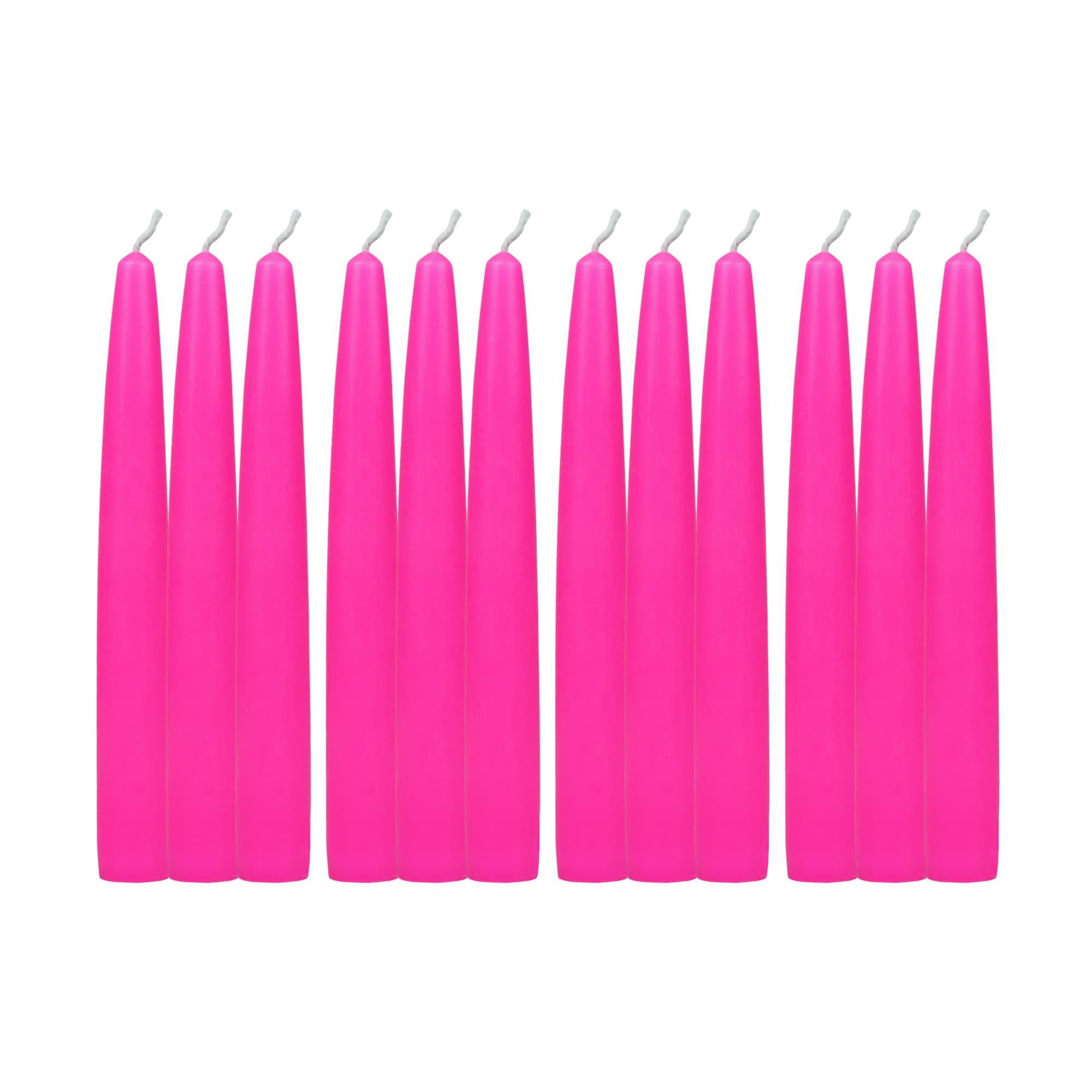 6 Inch Hot Pink Taper Candles (1 Dozen) 6 Inch Hot Pink Taper Candles (1 Dozen)