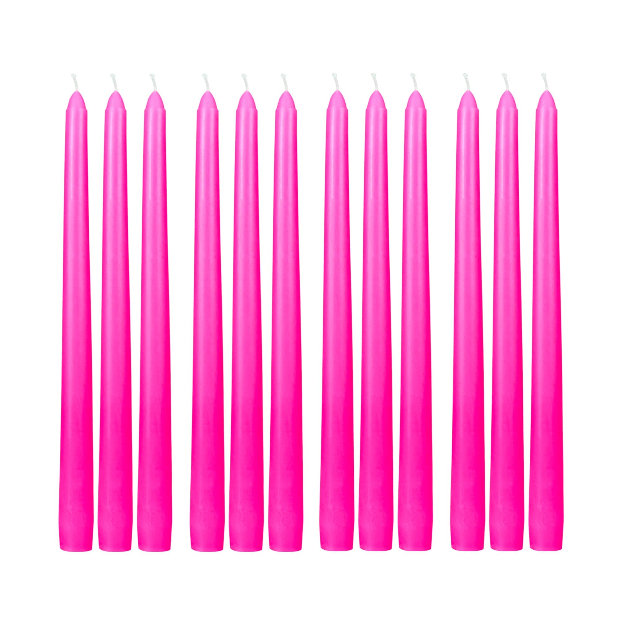10 Inch Hot Pink Taper Candles (1 Dozen) 10 Inch Hot Pink Taper Candles (1 Dozen)