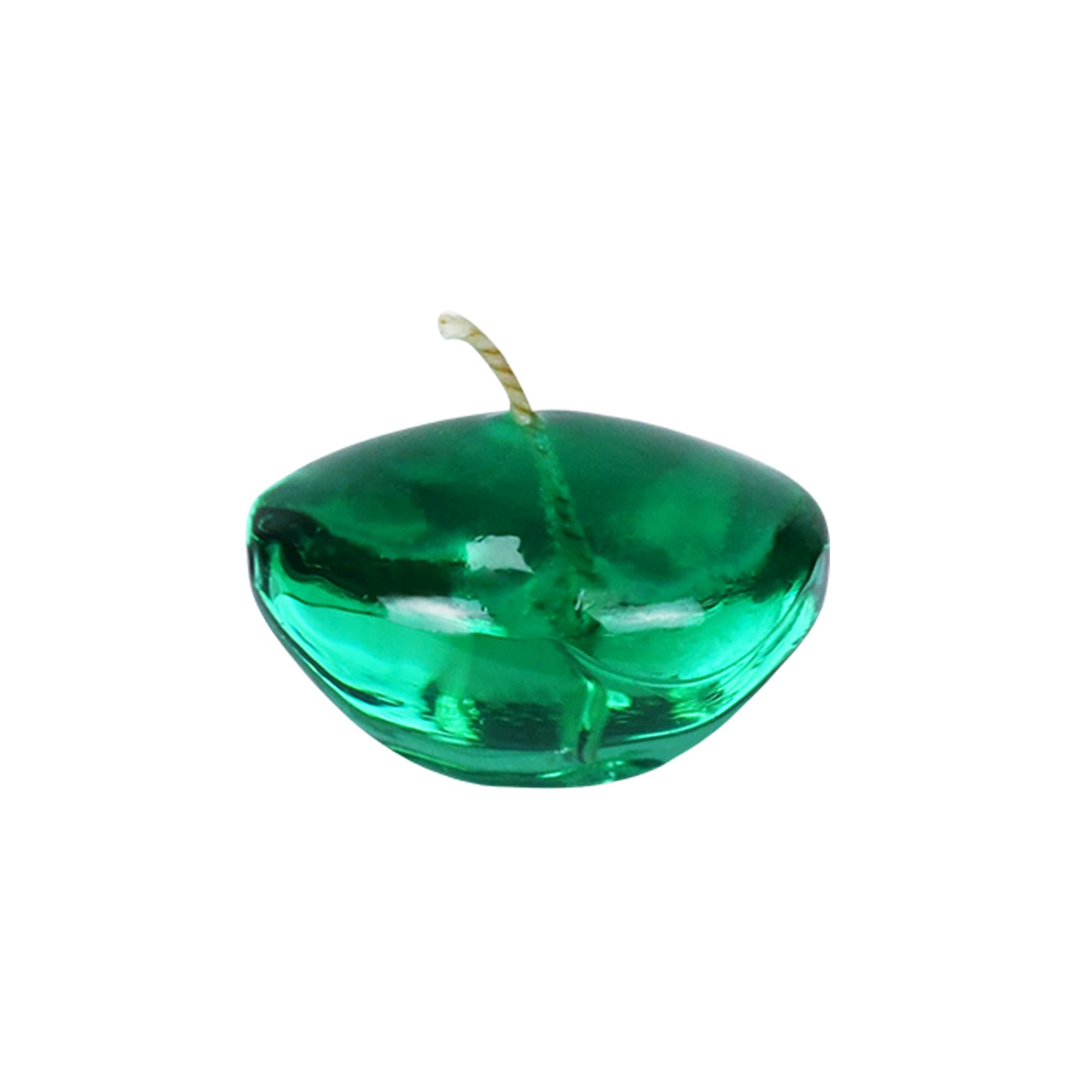 1.75 Inch Clear Hunter Green Gel Floating Candles (144pcs/Case) Bulk