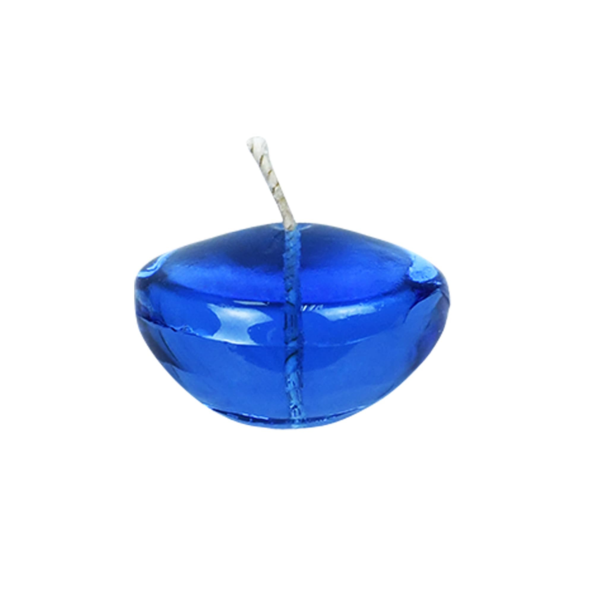 1.75 Inch Clear Blue Gel Floating Candles (12pc/Box)