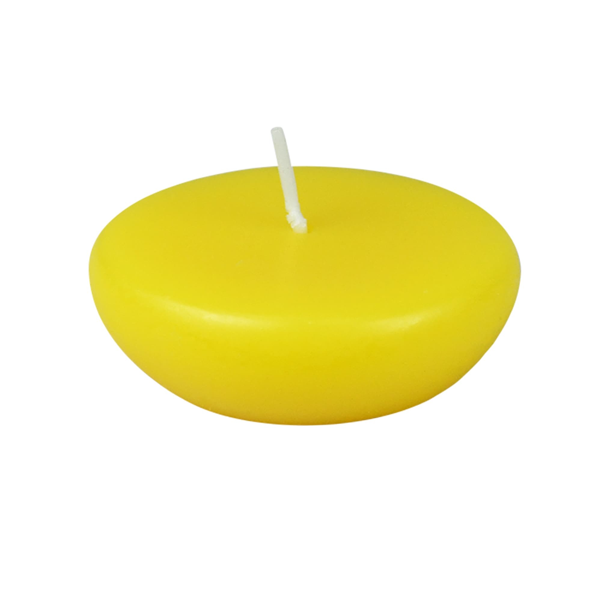 2 1/4 Inch Yellow Floating Candles (96pcs/Case) Bulk