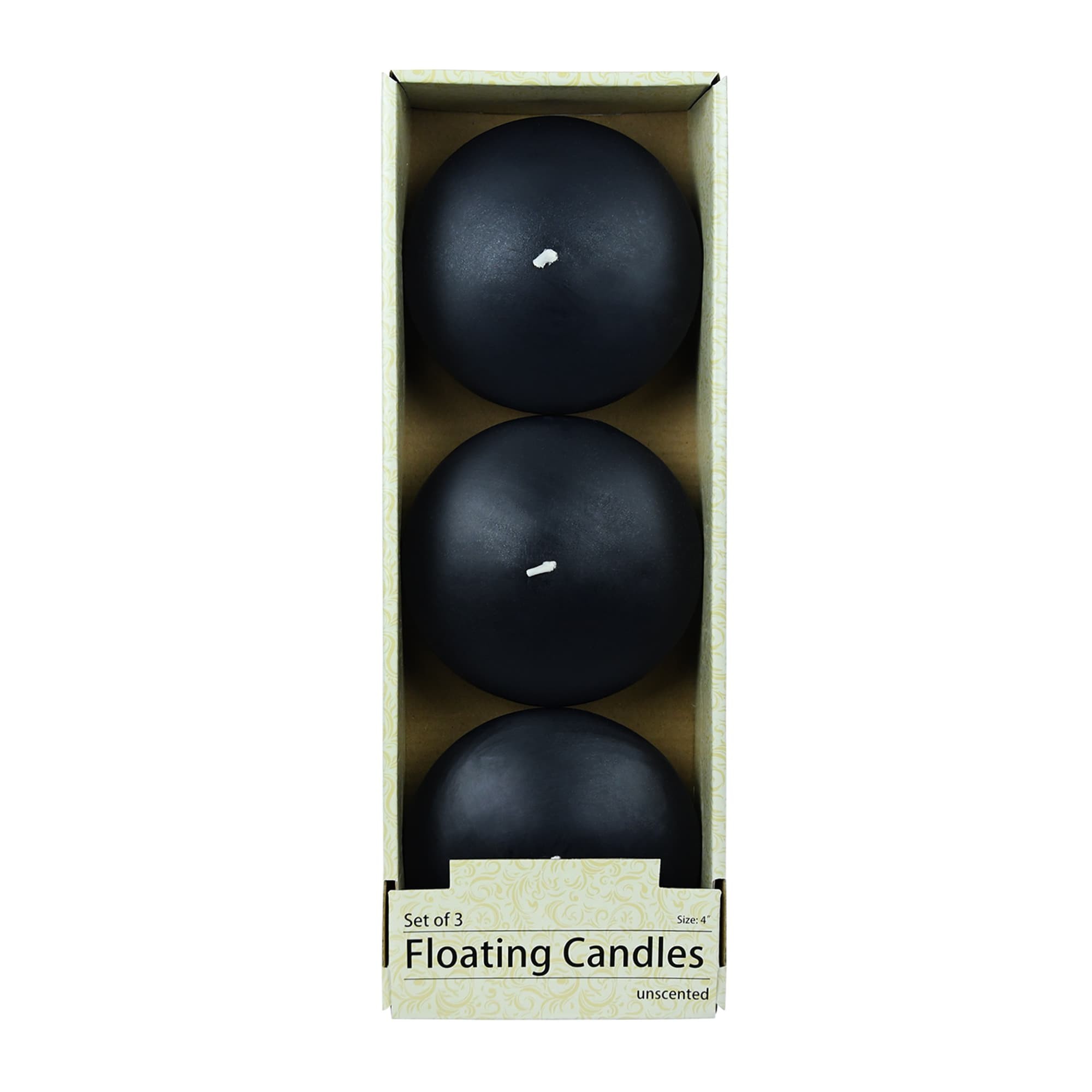 4 Inch Black Floating Candles (24pcs/Case) Bulk 4 Inch Black Floating Candles (24pcs/Case) Bulk