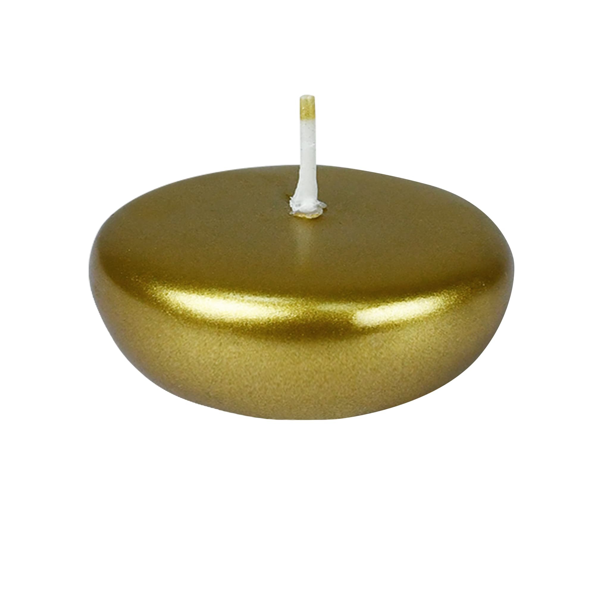 2 1/4 Inch Metallic Bronze Gold Floating Candles (96pcs/Case) Bulk