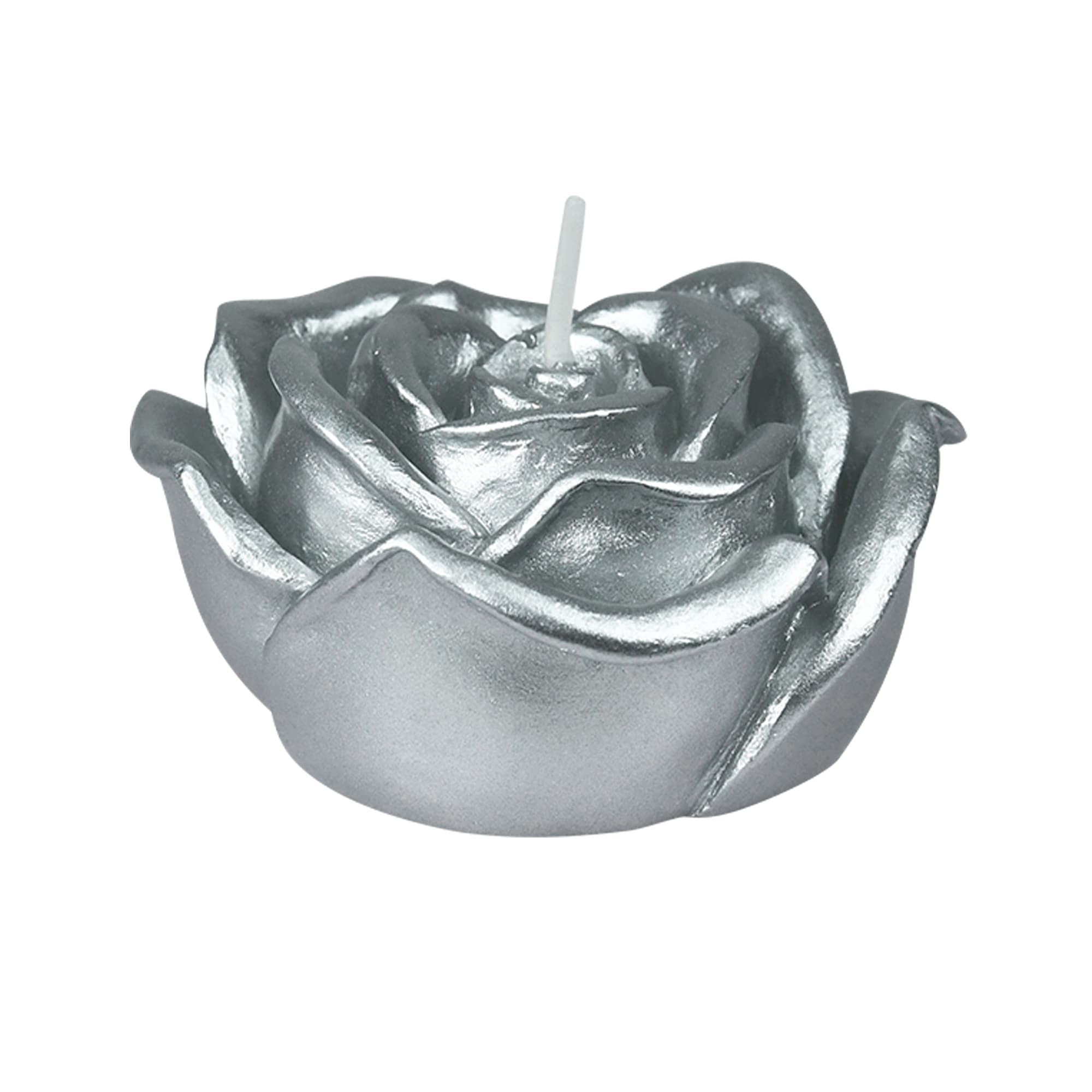 3 Inch Metallic Silver Rose Floating Candles (144pcs/Case) Bulk 3 Inch Metallic Silver Rose Floating Candles (144pcs/Case) Bulk
