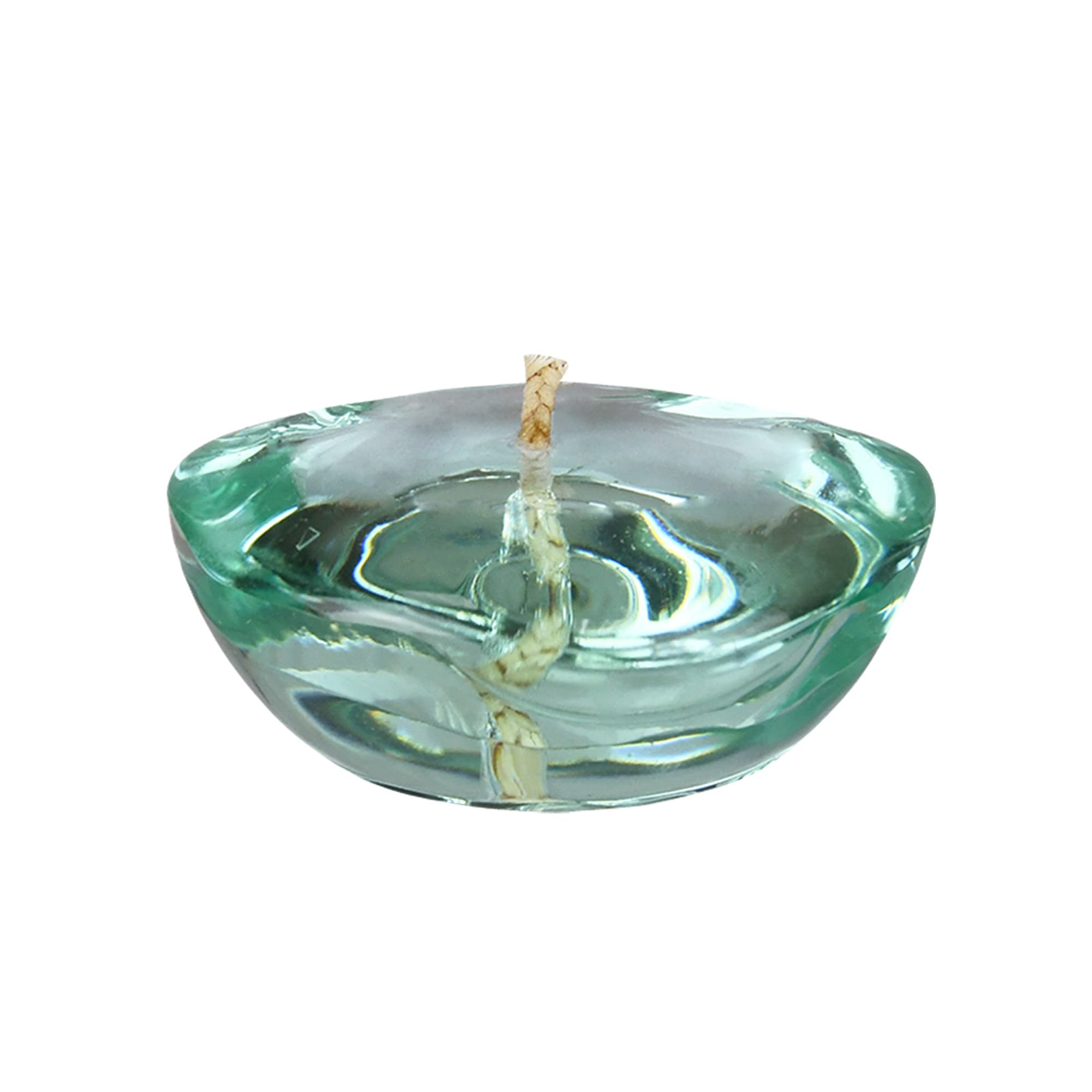 3 Inch Clear Aqua Gel Floating Candles (72pcs/Case) Bulk