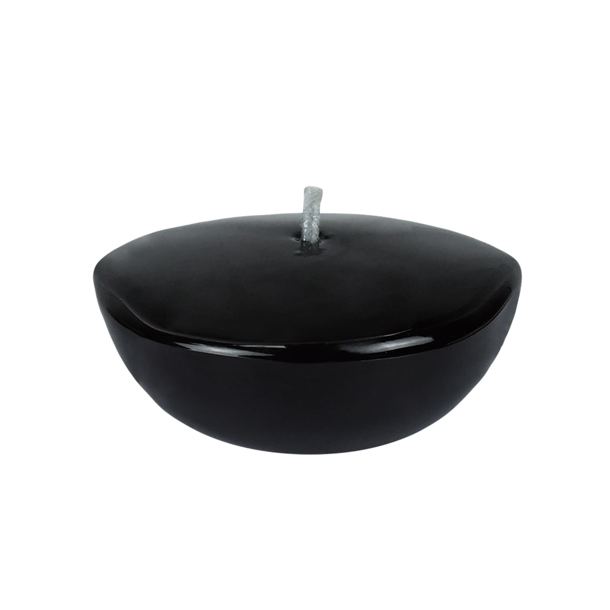 3 Inch Clear Black Gel Floating Candles (6pc/Box)