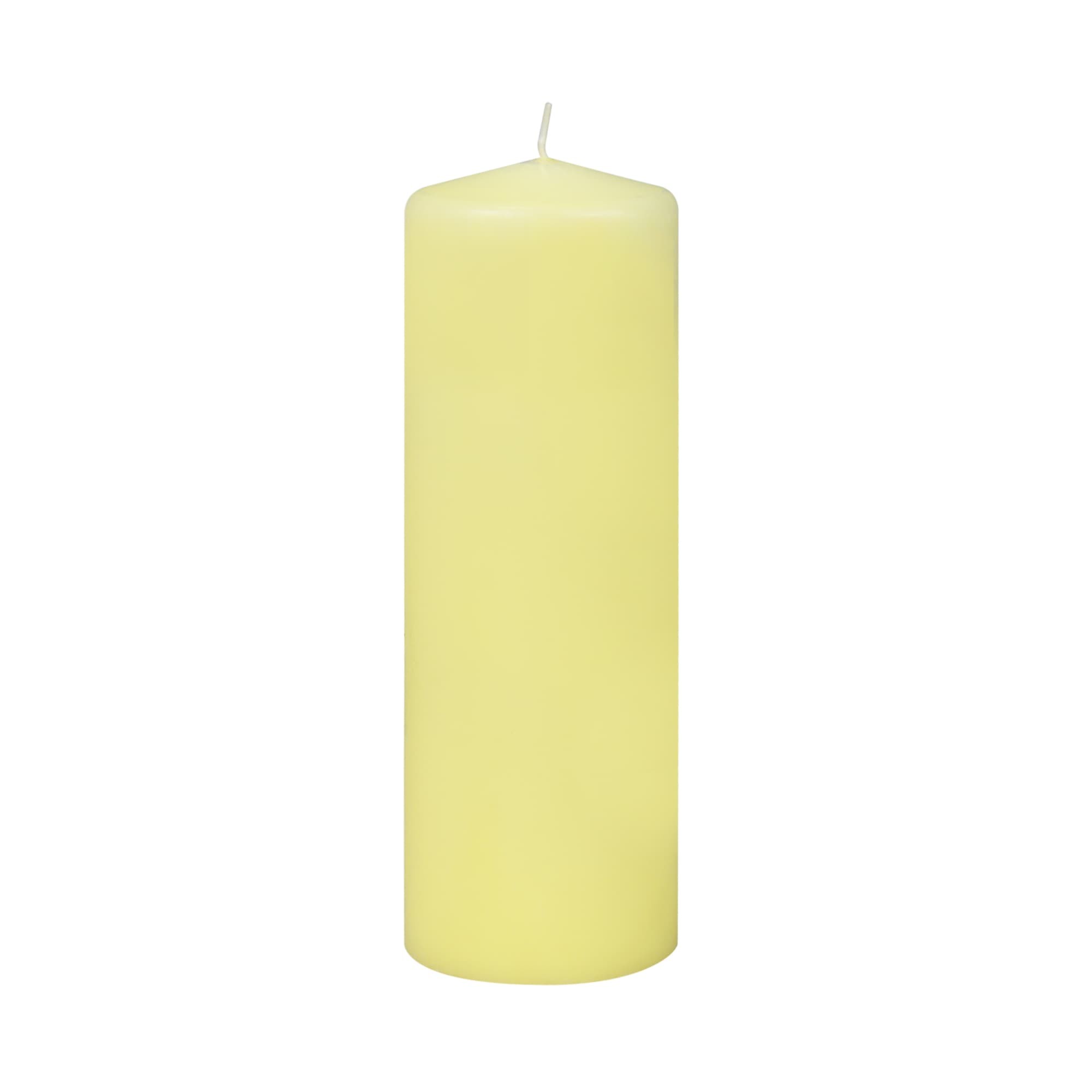 3 x 9 Inch Ivory Pillar Candles