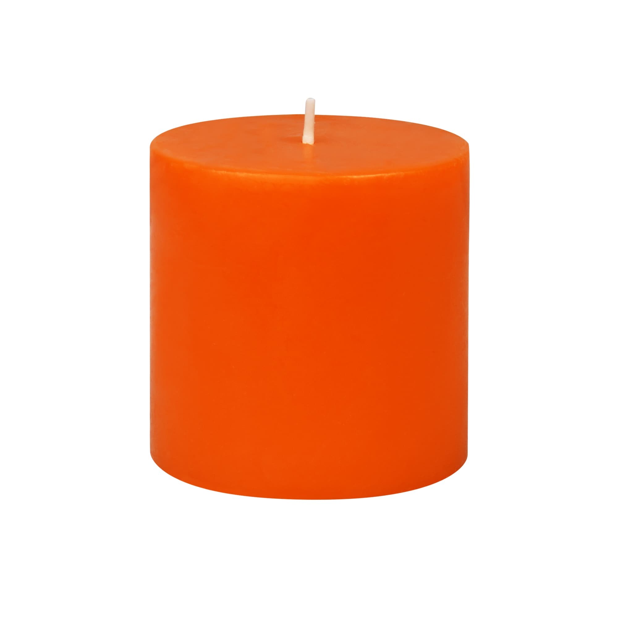 3 x 3 Inch Orange Pillar Candle
