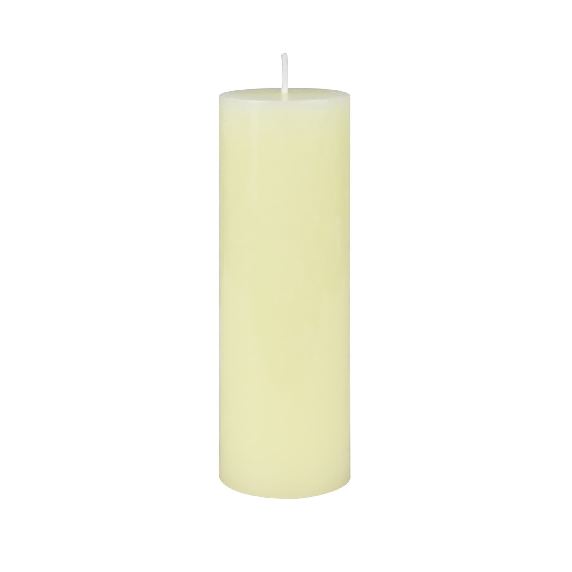 2 x 6 Inch Pale Ivory Pillar Candle