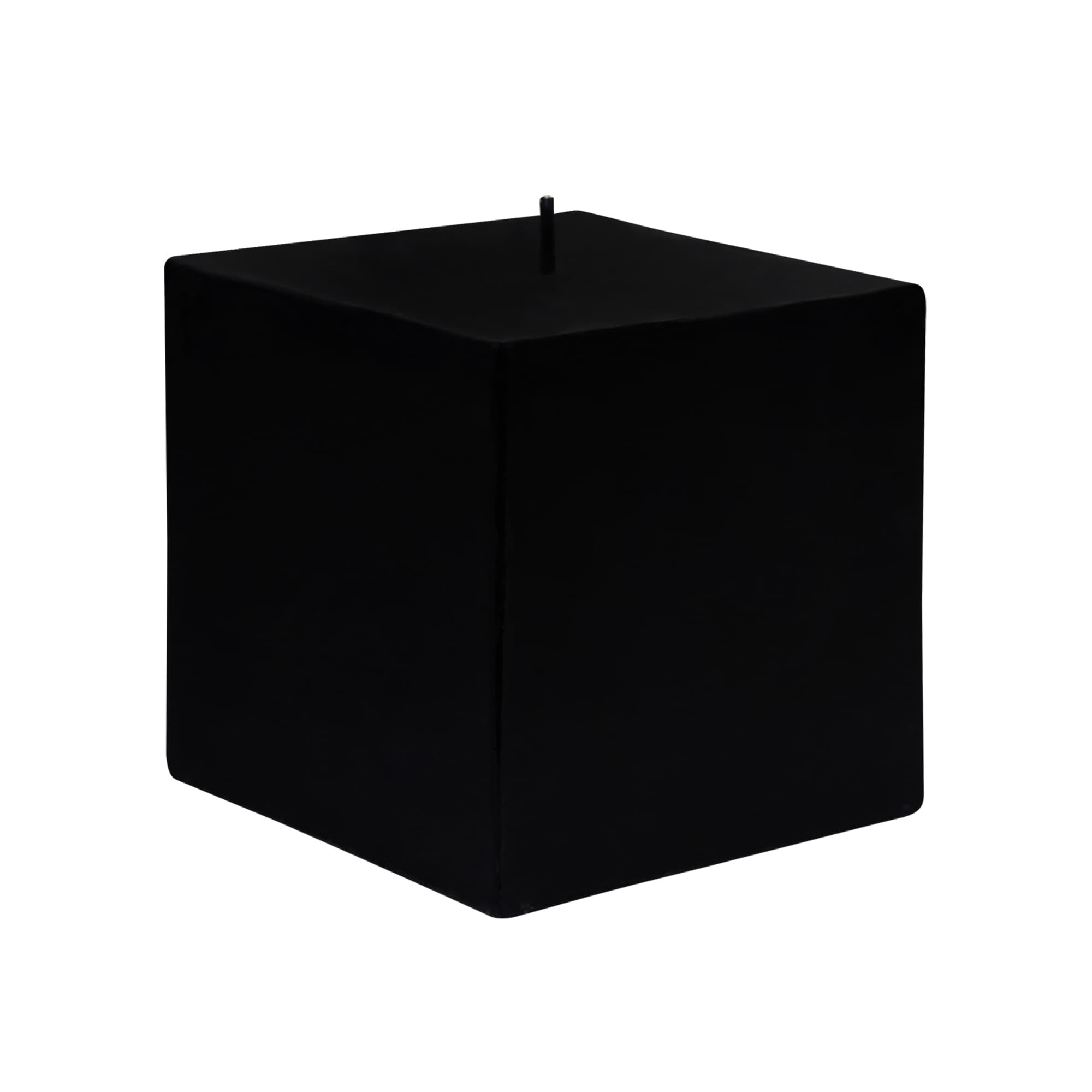 3 x 3 Inch Black Square Pillar Candles