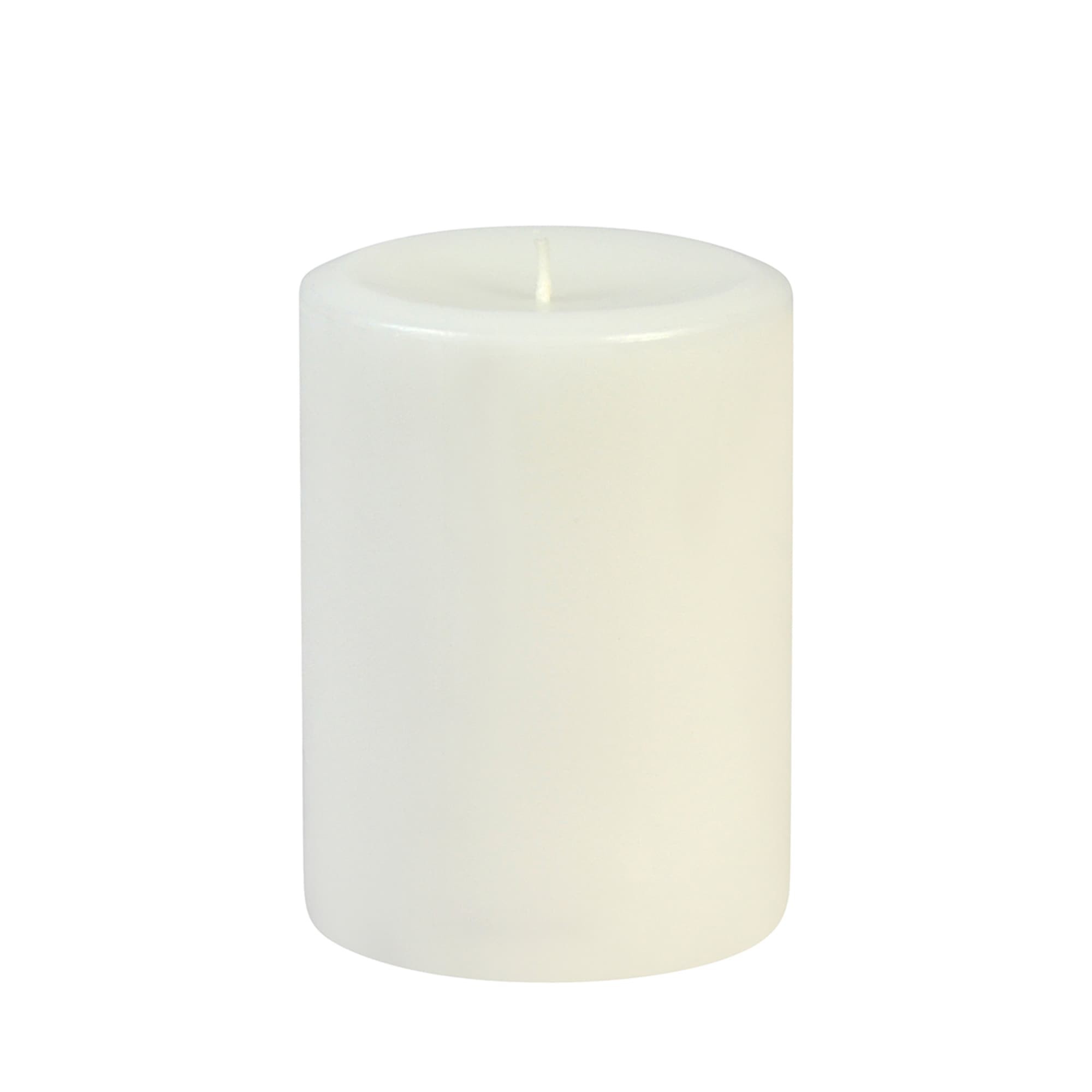 4 x 6 Inch White Pillar Candles - Set of 12