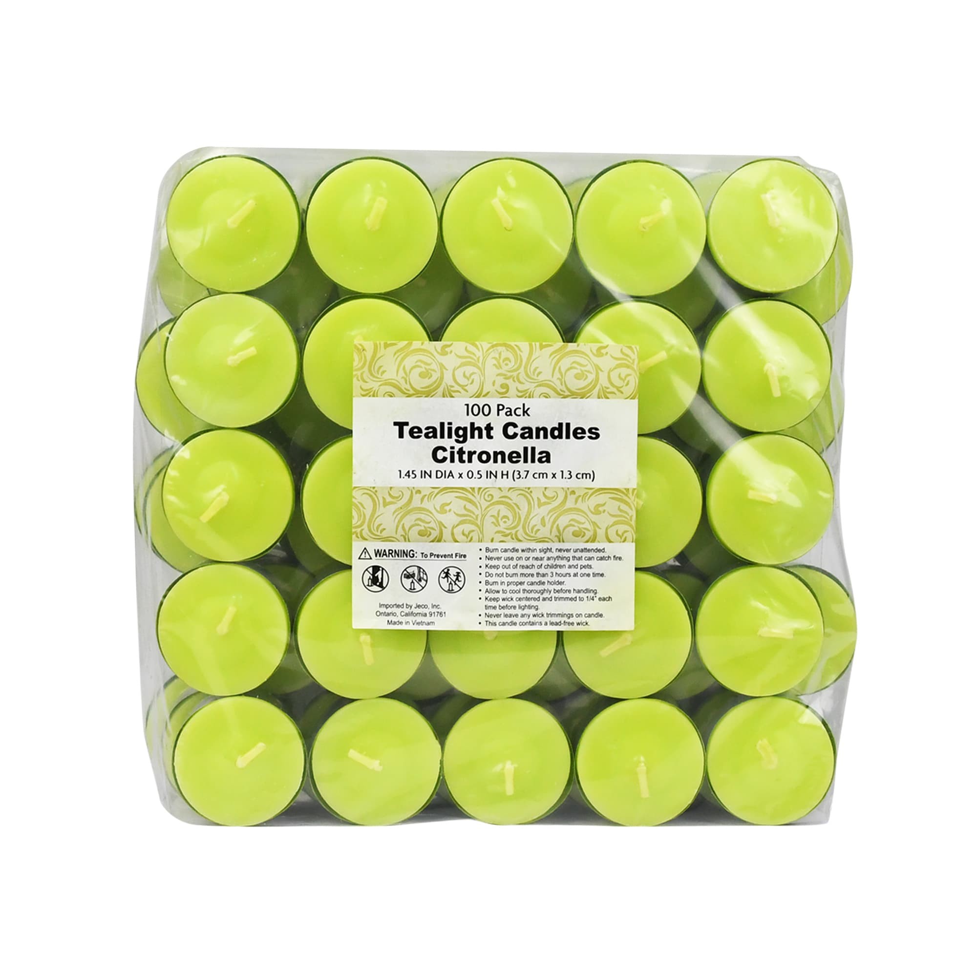 Lime Green Citronella Tealight Candles (1200pcs/Case) Bulk Lime Green Citronella Tealight Candles (1200pcs/Case) Bulk