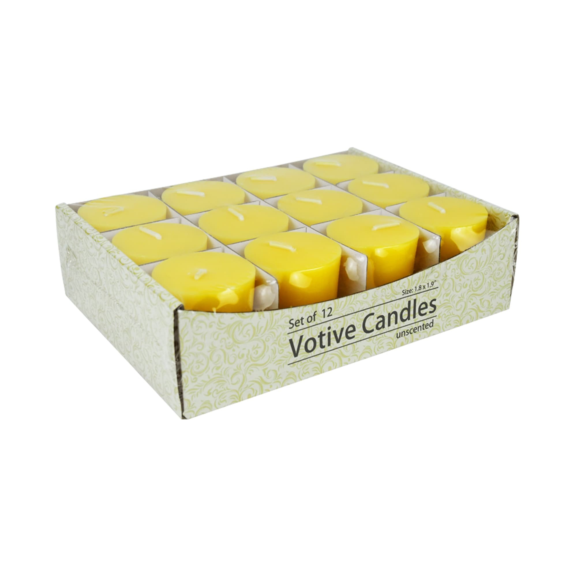 Yellow Citronella Votive Candles (12pc/Box) Yellow Citronella Votive Candles (12pc/Box)