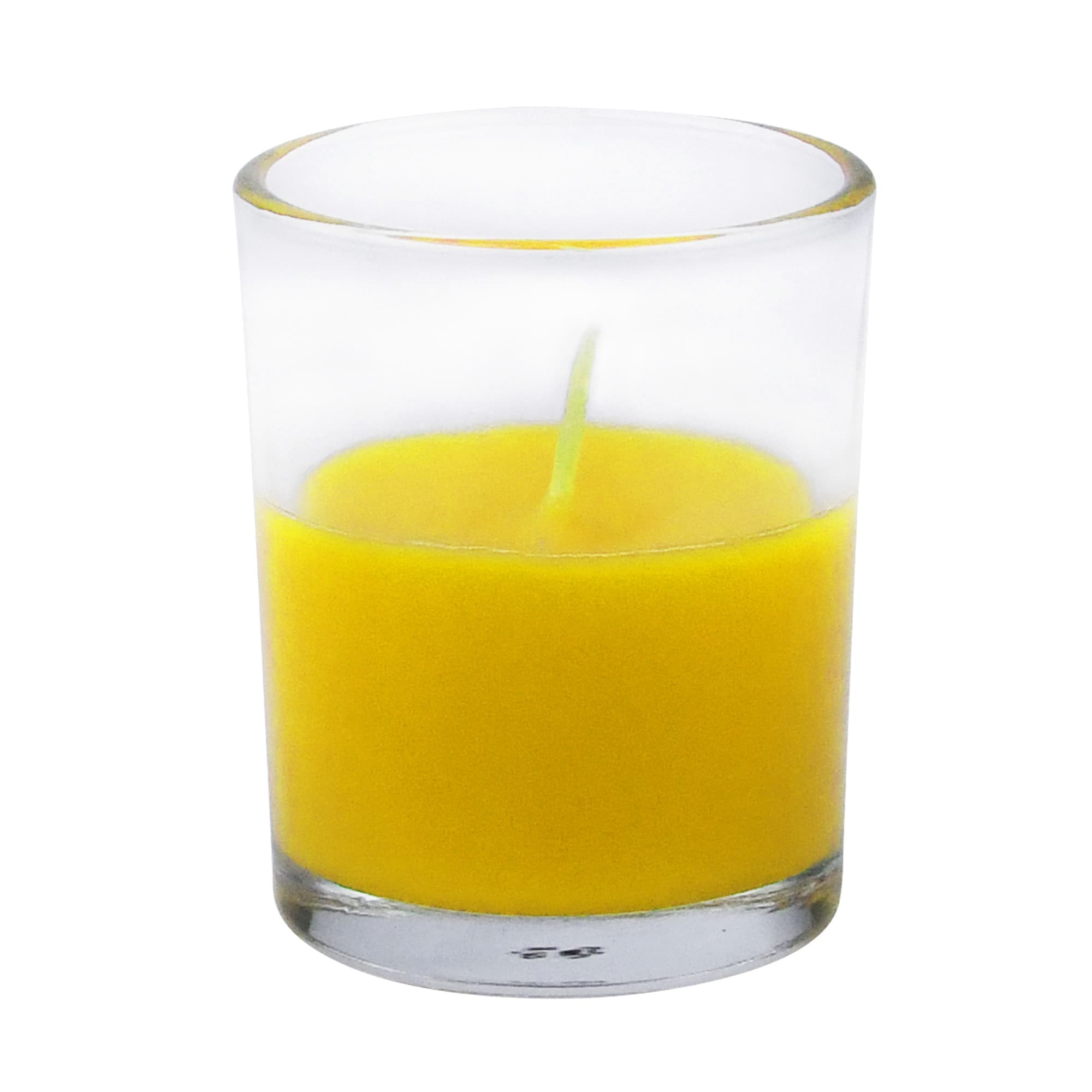 Yellow Citronella Round Glass Votive Candles (96pcs/Case) Bulk Yellow Citronella Round Glass Votive Candles (96pcs/Case) Bulk