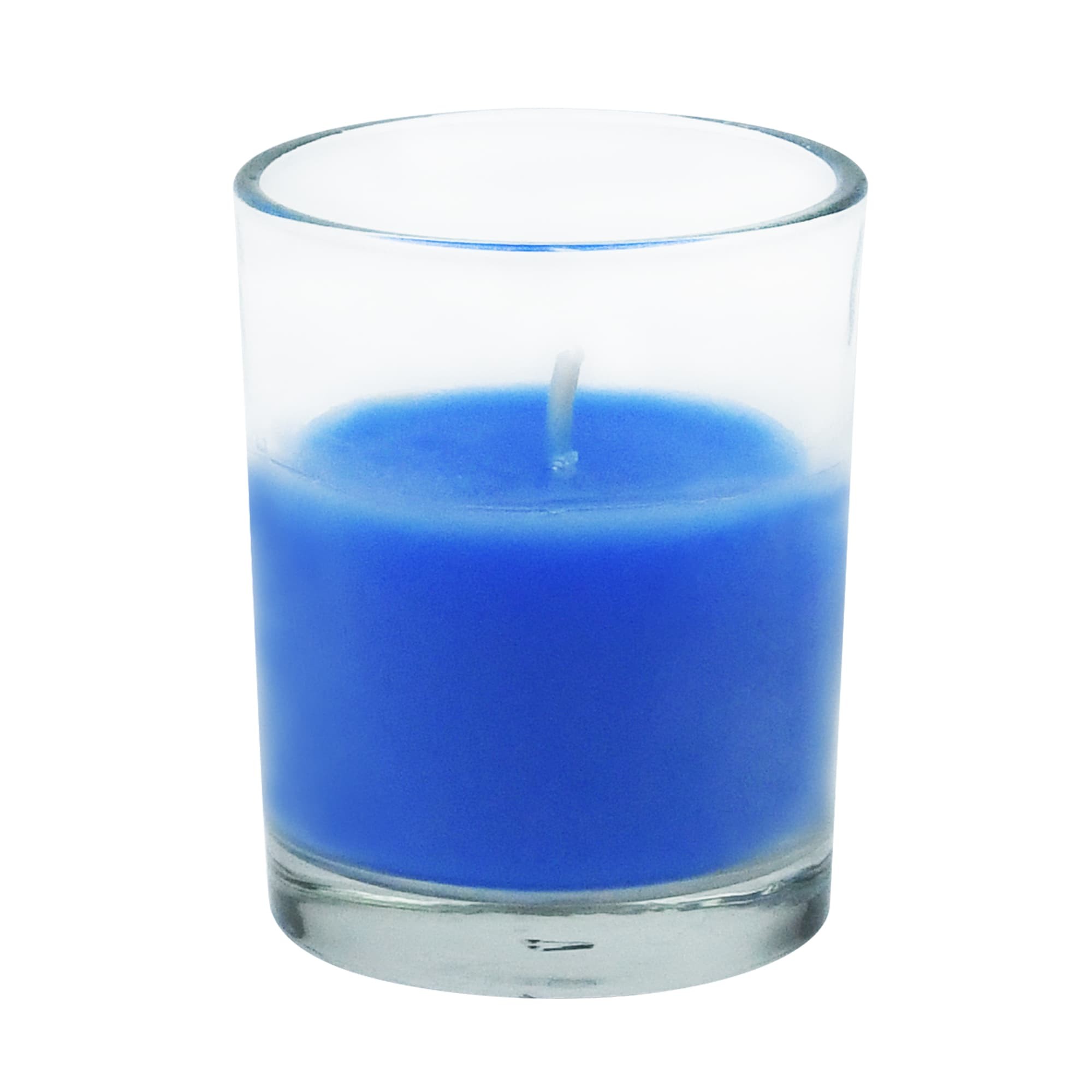 Blue Round Glass Votive Candles (96pcs/Case) Bulk