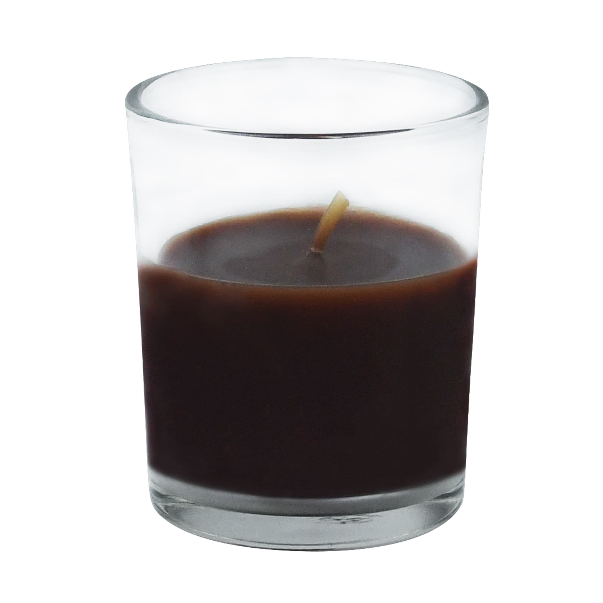 Brown Round Glass Votive Candles (12pc/Box) Brown Round Glass Votive Candles (12pc/Box)
