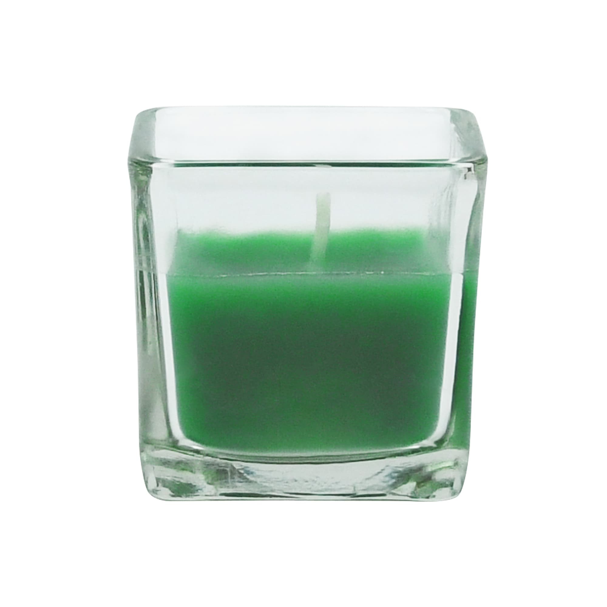Hunter Green Square Glass Votive Candles (96pcs/Case) Bulk