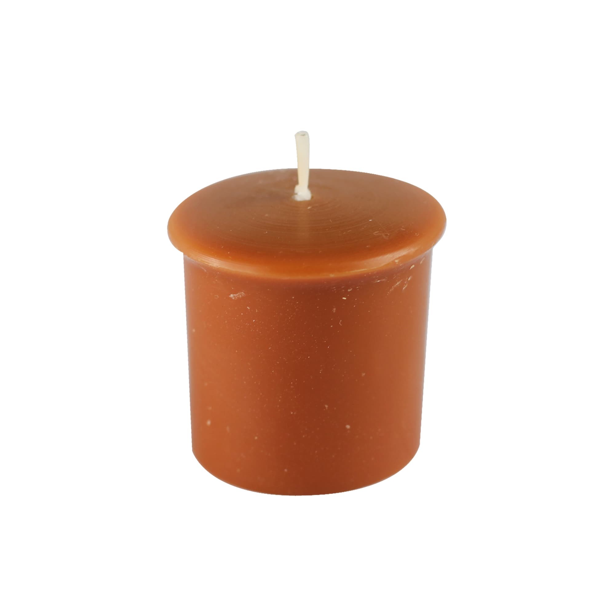 Rain Lissed Oak Leaf  Brown Votive Candles (8pc/Box)