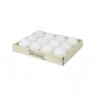 2 Inch White Ball Candles (12pc/Box)