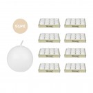 2 Inch White Ball Candles (96pcs/Case) Bulk