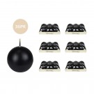 3 Inch Black Ball Candles (36pcs/Case) Bulk