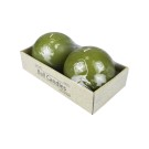 4 Inch Sage Green Ball Candles (2pc/Box)