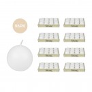 2 Inch White Citronella Ball Candles (96pcs/Case) Bulk