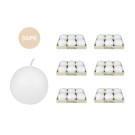 3 Inch White Citronella Ball Candles (36pcs/Case) Bulk