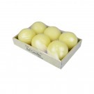 3 Inch Ivory Ball Candles (6pc/Box)