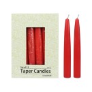 6 Inch Ruby Red Taper Candles (144pcs/Case) Bulk