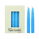 6 Inch Light Blue Taper Candles (144pcs/Case) Bulk