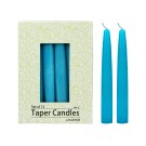 6 Inch Turquoise Taper Candles (1 Dozen)