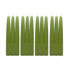 6 Inch Sage Green Taper Candles (1 Dozen)
