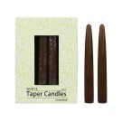 6 Inch Brown Taper Candles (144pcs/Case) Bulk