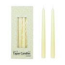 10 Inch Ivory Taper Candles (1 Dozen)