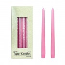 10 Inch Pink Taper Candles (144pcs/Case) Bulk