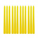 10 Inch Yellow Taper Candles (1 Dozen)