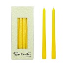 10 Inch Yellow Taper Candles (1 Dozen)