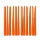 10 Inch Orange Taper Candles (1 Dozen)