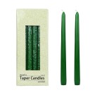 10 Inch Hunter Green Taper Candles (144pcs/Case) Bulk