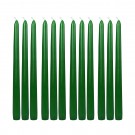 10 Inch Hunter Green Taper Candles (1 Dozen)